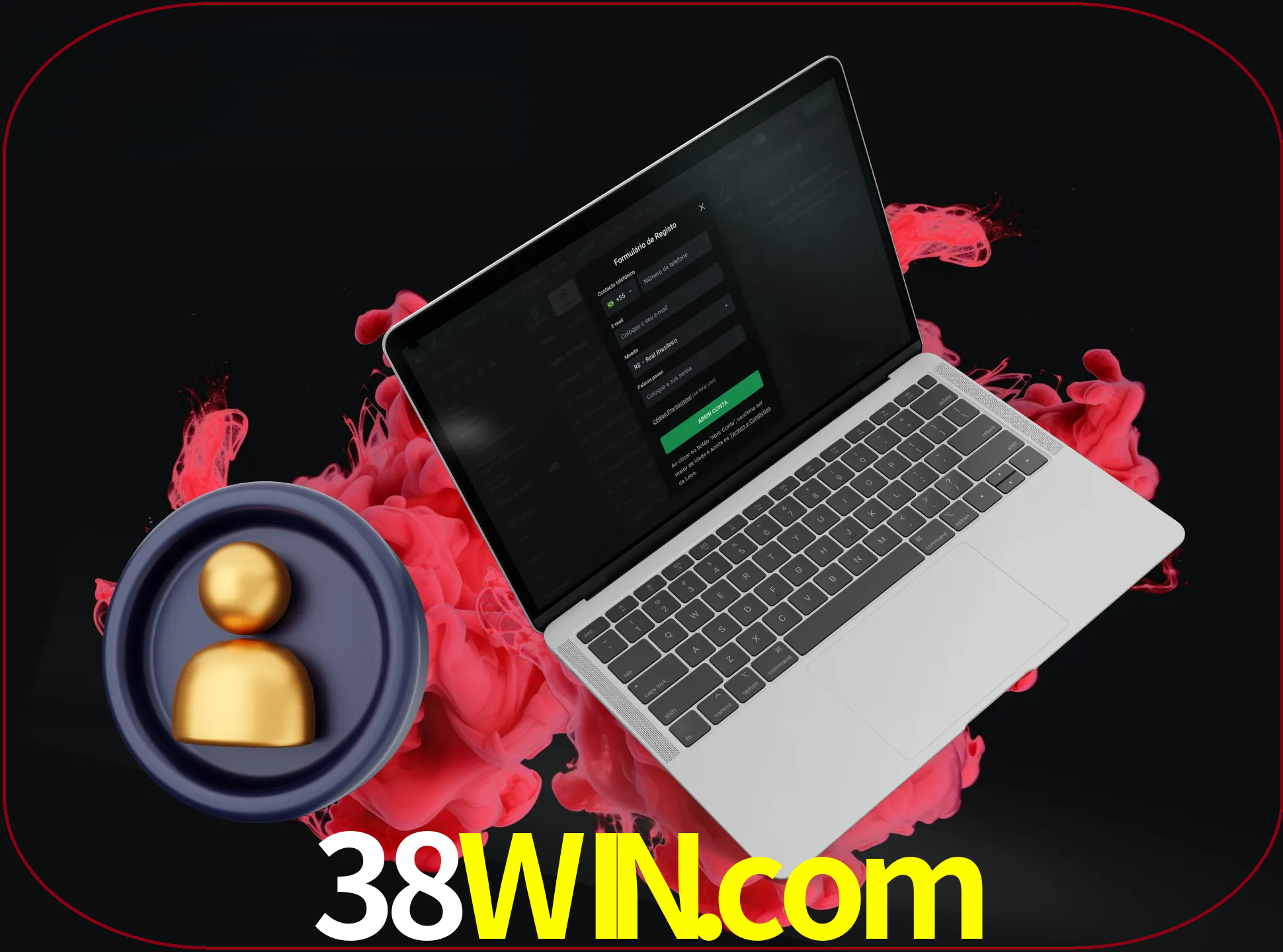 No cabeçalho do site 38win, clique no botão que o levará a um formulário especial onde terá de introduzir as suas informações actuais.