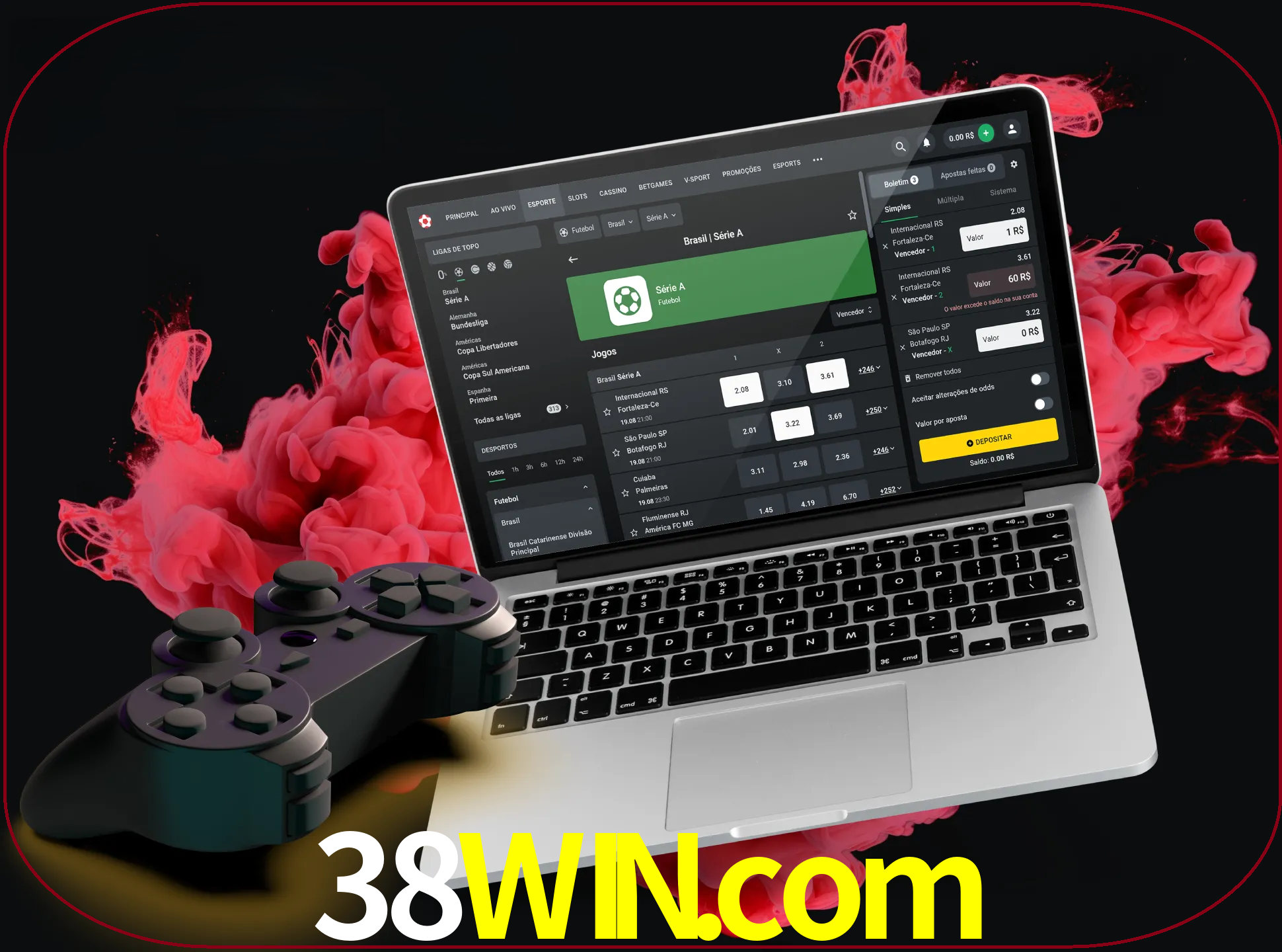 Visite a secção especial de jogos de vídeo em 38win para descobrir em que jogos pode apostar e ganhar muito dinheiro.