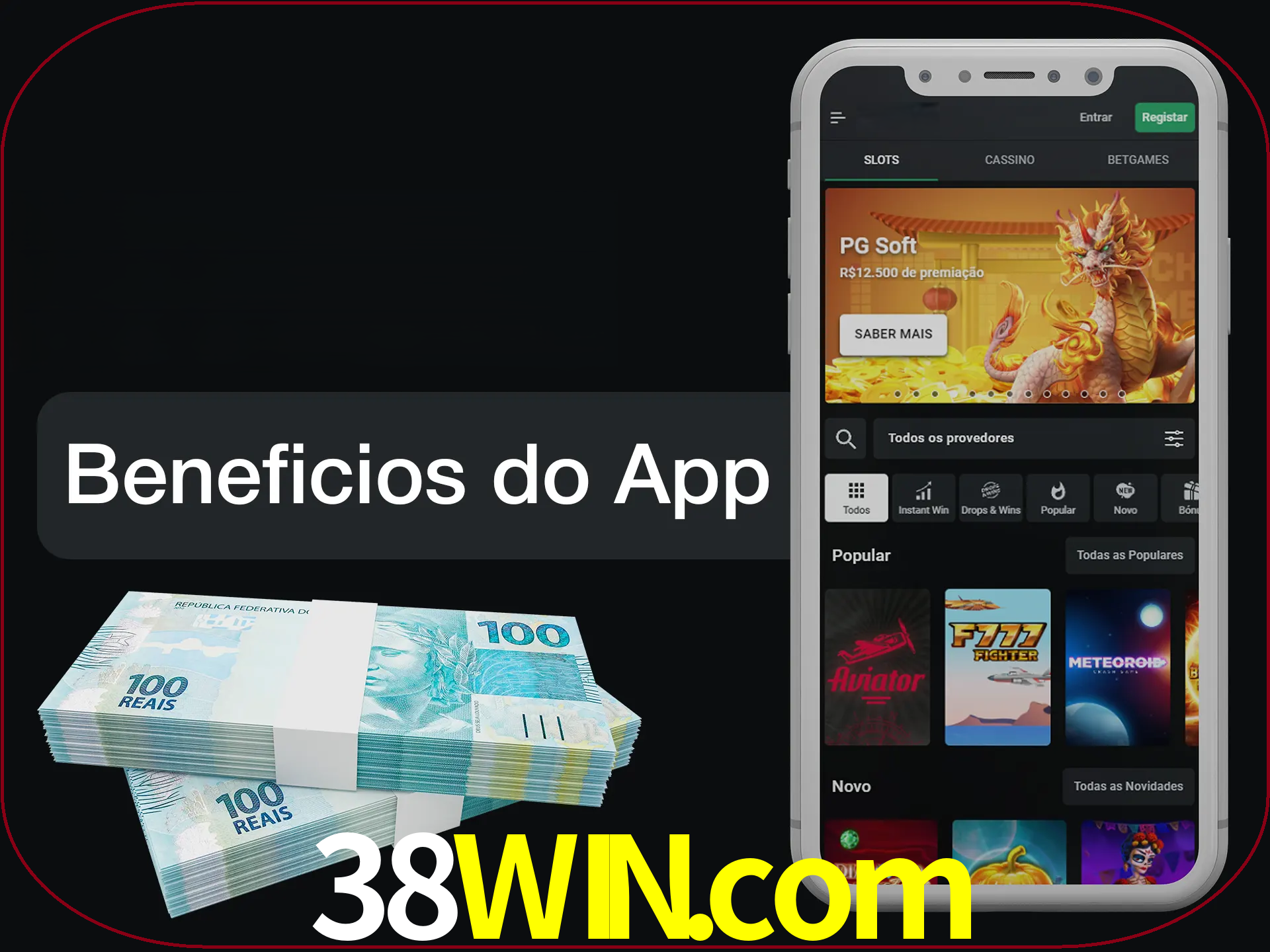 Obtenha todos os benefícios usando o aplicativo.